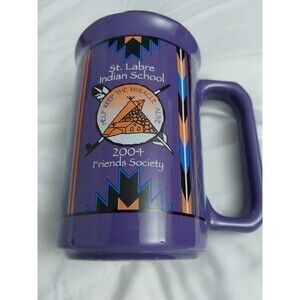 St Labre Indian School Friends Society Mug 2004 12oz Purple 120th Edition